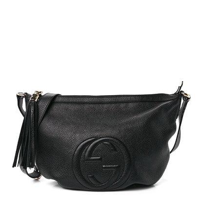 Gucci Pebbled Calfskin Small Soho Hobo Black 1 of 12
