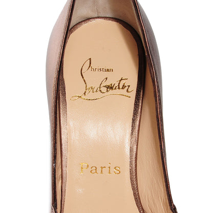 Christian Louboutin Nappa Lady Gres 120 Pumps 36 Argento 6 of 6