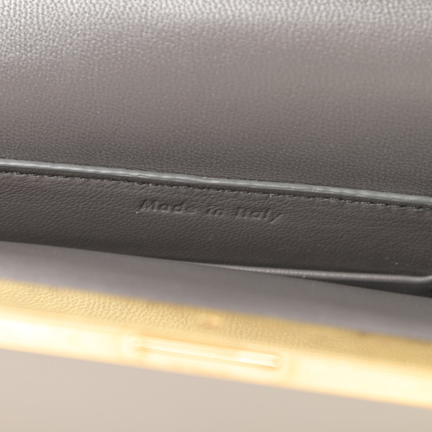Smooth Calfskin Mini Clasp Bag Beige