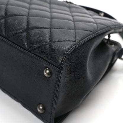 Chanel Caviar Quilted Small CC Bucket Bag Black 12 of 13