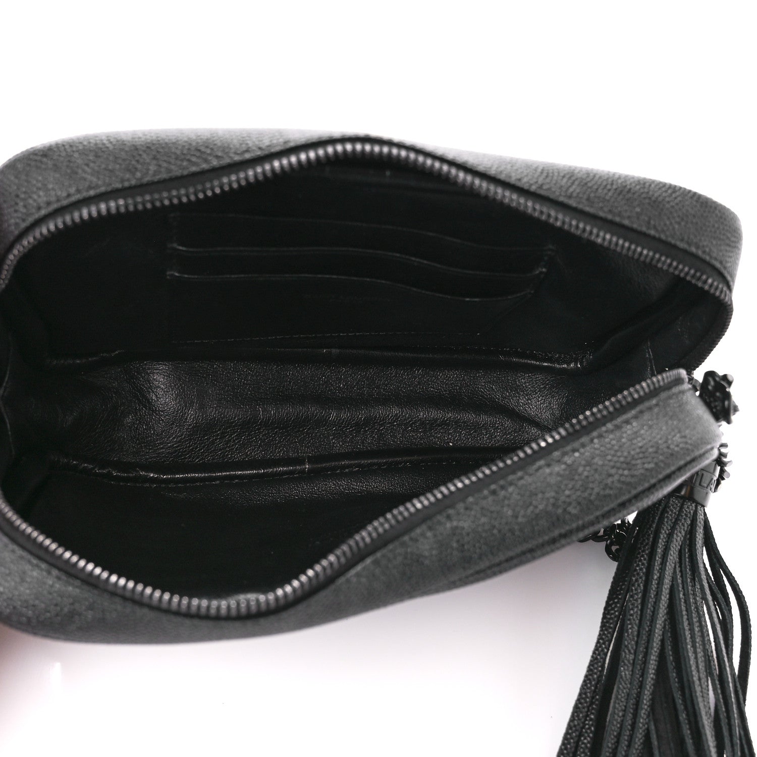 Saint Laurent Grain De Poudre Matelasse Monochrome Monogram Mini Lou Camera Bag Black 5 of 10