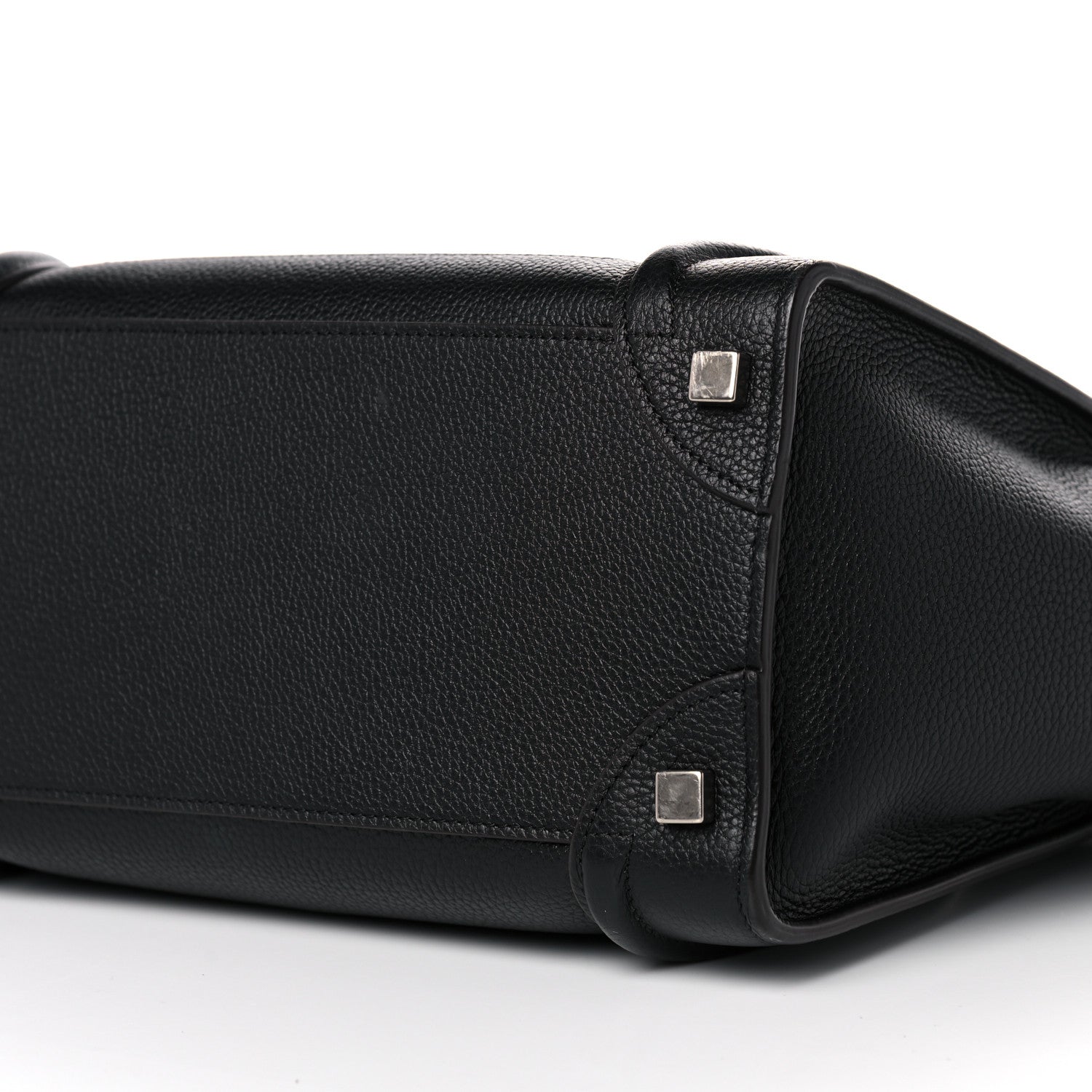 Celine Drummed Calfskin Micro Luggage Black 9 of 12