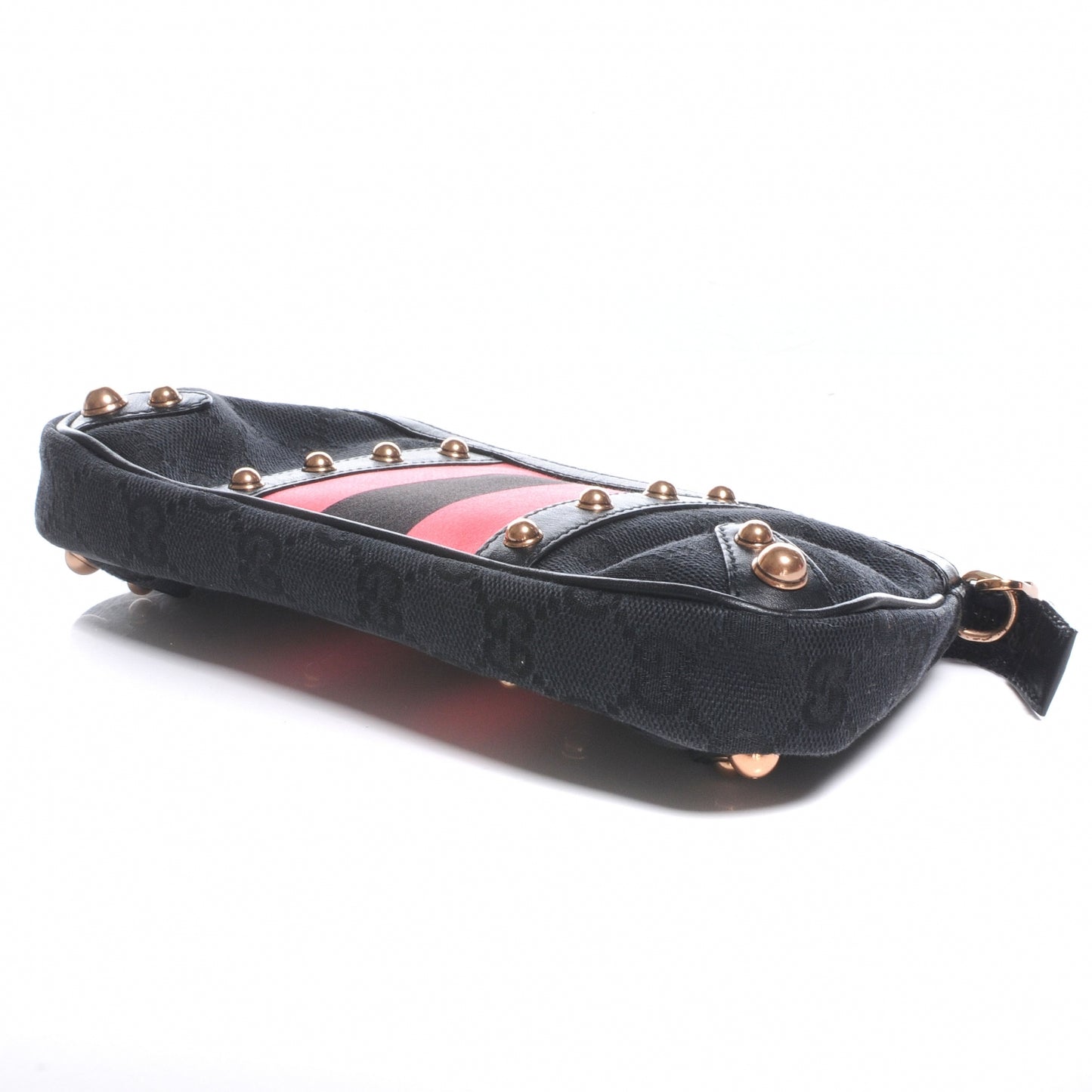Monogram Web Clutch Black