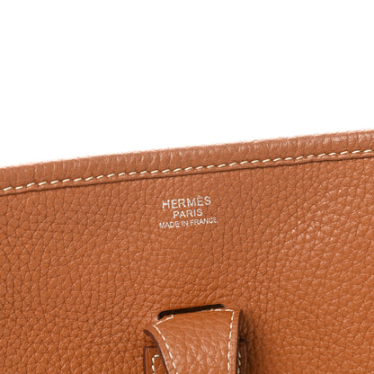 Hermes Taurillon Clemence Evelyne III PM Gold 6 of 13