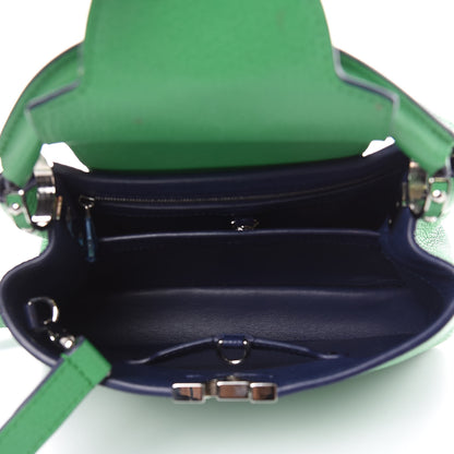 Louis Vuitton Taurillon Capucines BB Bamboo Indigo 5 of 14
