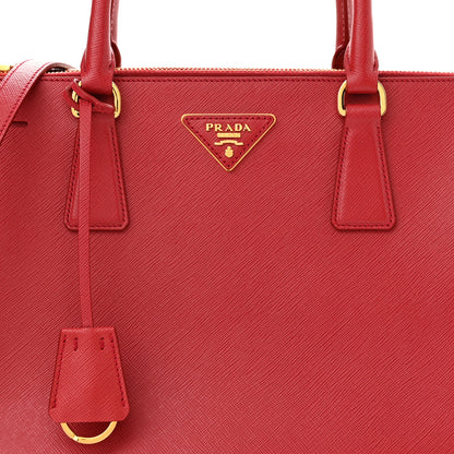 Prada Saffiano Lux Medium Tote Fuoco 6 of 10