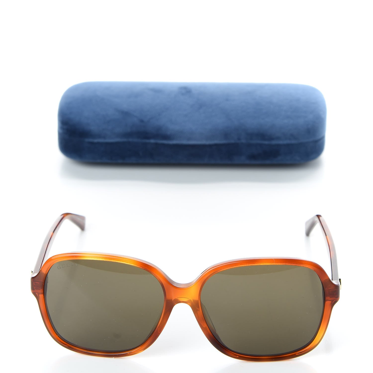 Gucci Acetate Square Frame Sunglasses GG 3834/F/S Tortoise 8 of 8