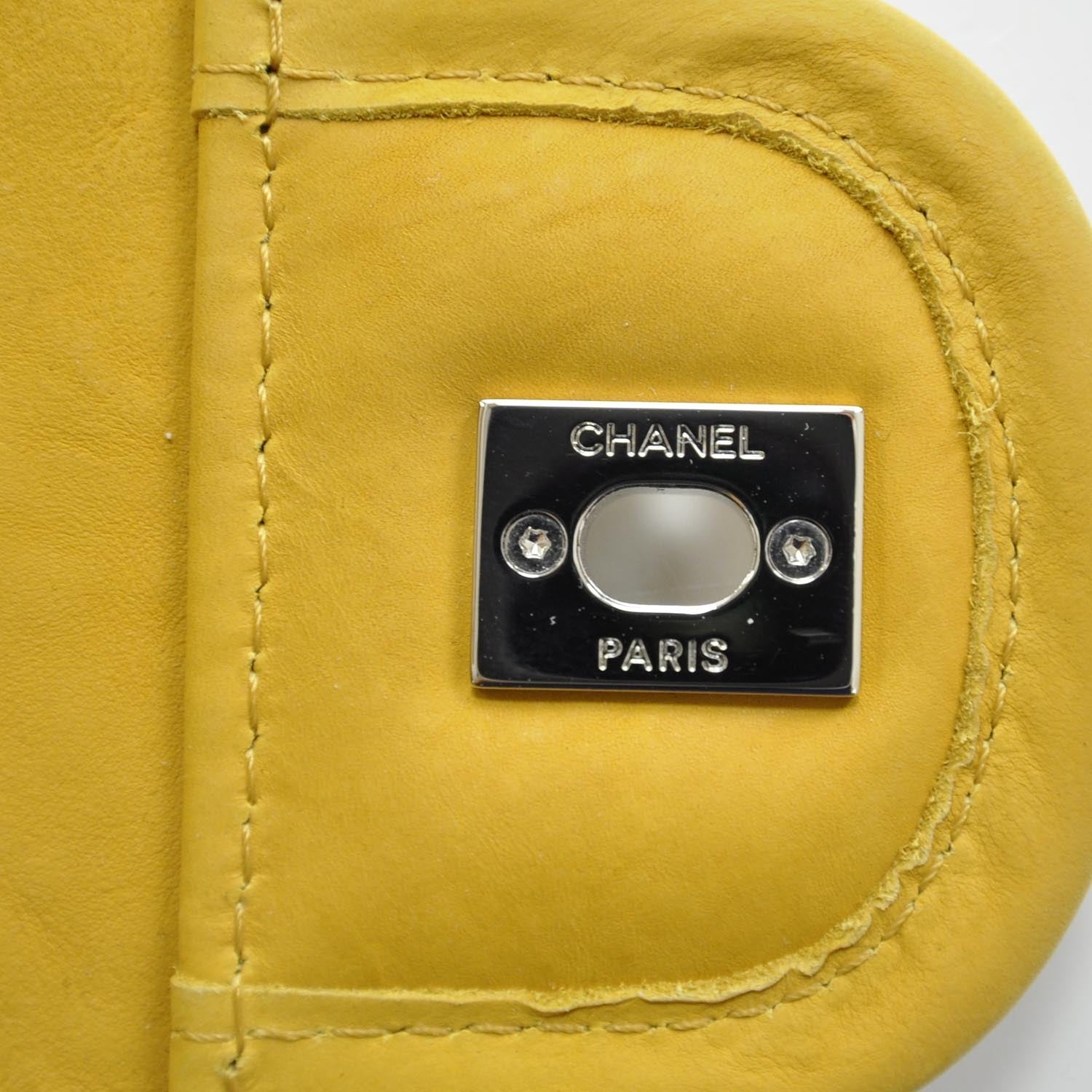 Chanel Ultra Soft Suede Calfskin Natural Beauty Flap Bag Yellow 9 of 9