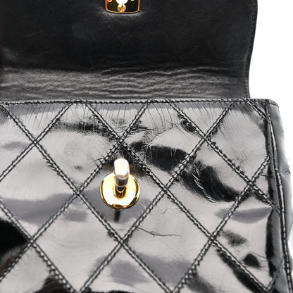 Chanel Patent Flap Waist Belt Bag Black 13 of 22