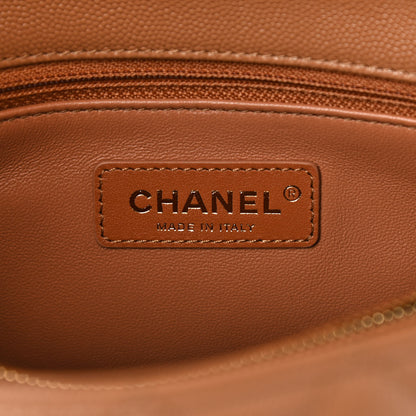 Chanel Caviar Quilted Small Coco Handle Flap Brown 9 of 19