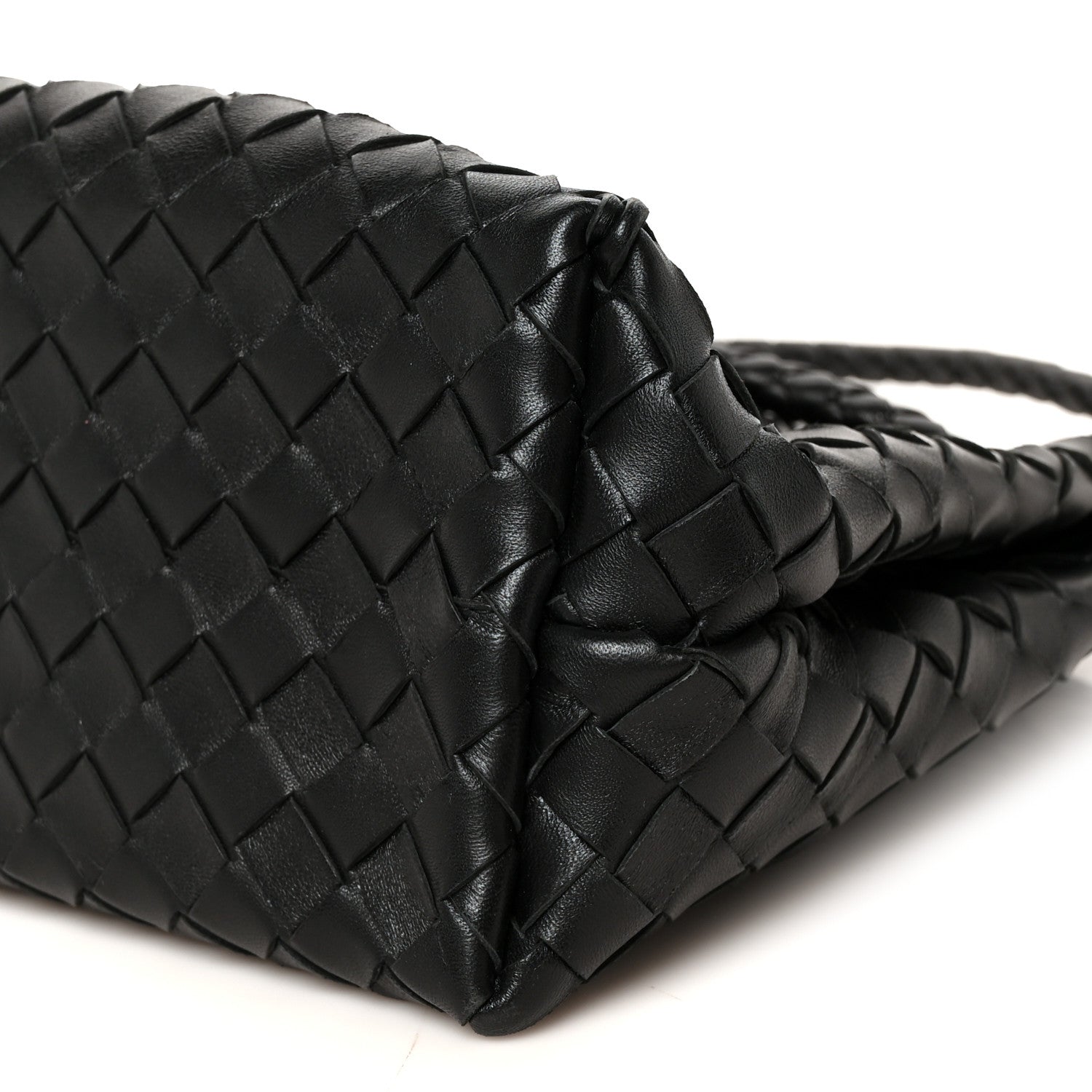 Bottega Veneta Nappa Intrecciato Medium Andiamo Shoulder Bag Black 9 of 9