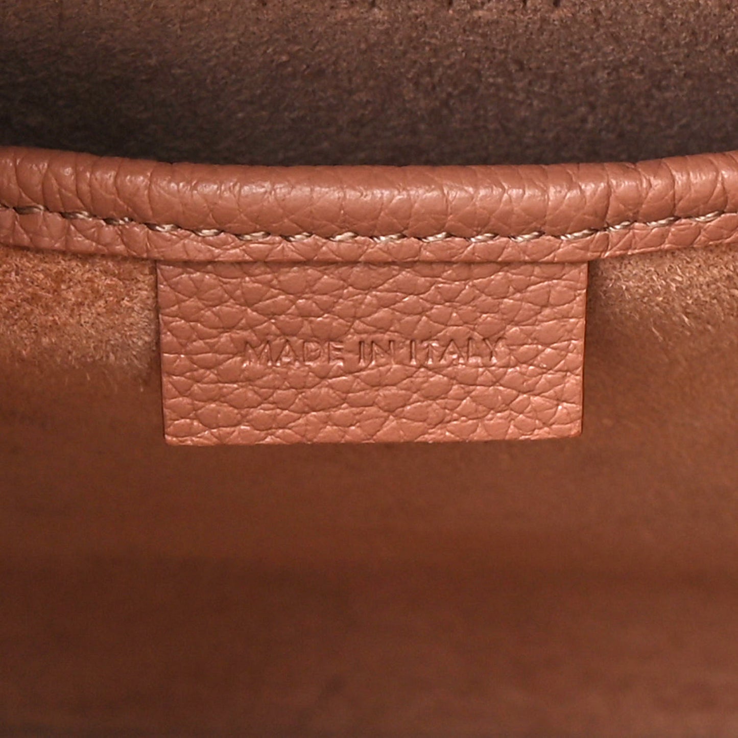 Drummed Calfskin Nano Luggage Antique Rose