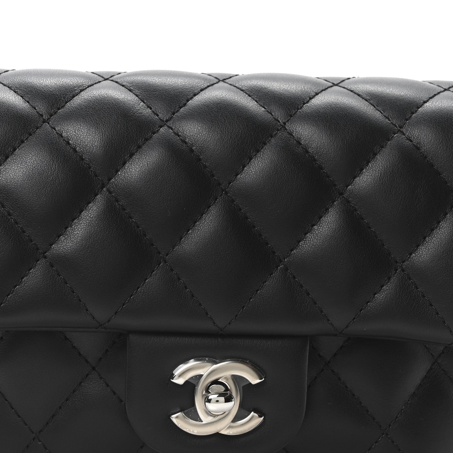 Chanel Calfskin Quilted CC Uniform Flap Belt Bag Black 8 of 10