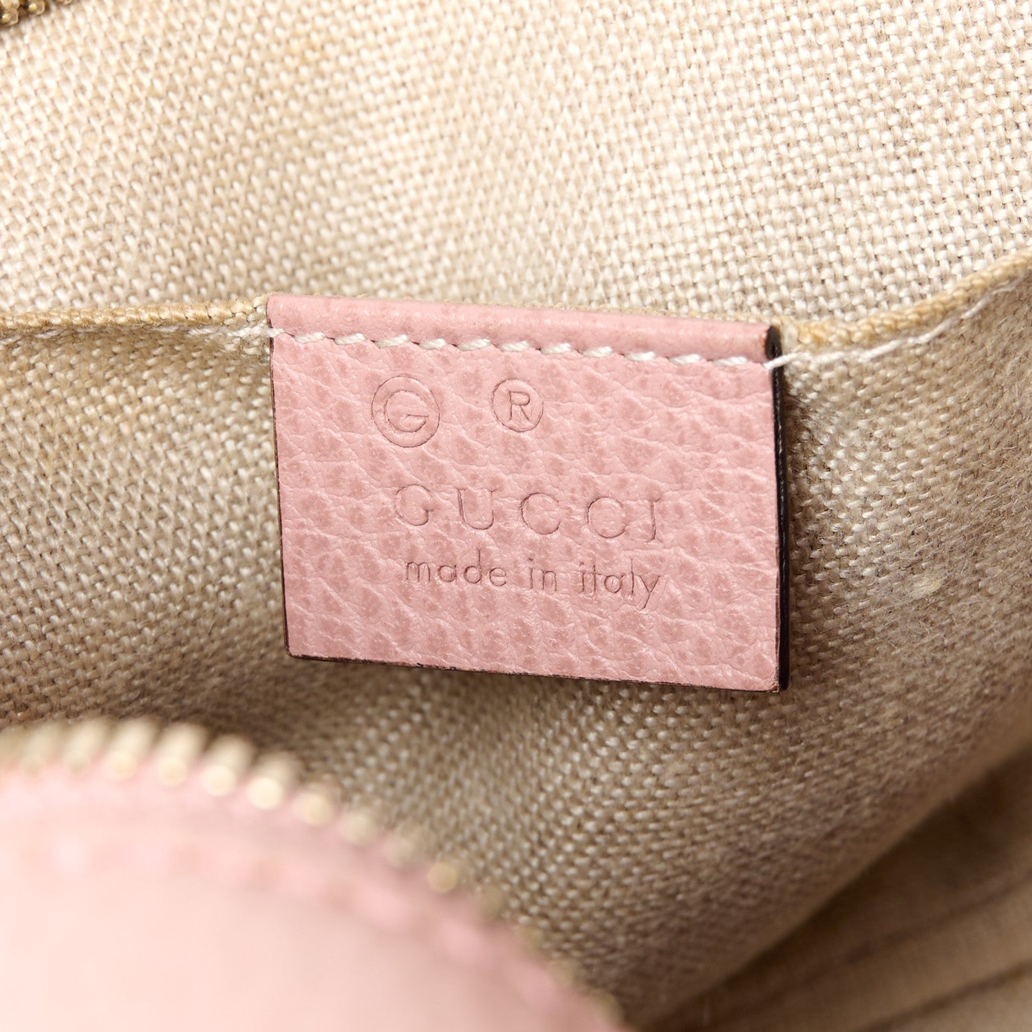 Gucci Monogram Mini Bree Messenger Bag Beige Soft Pink 6 of 11