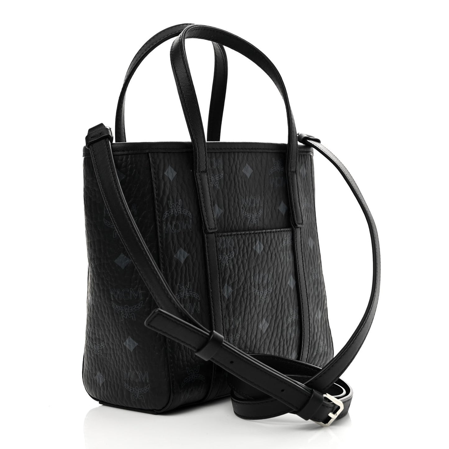 Visetos Mini Aren Top Zip Shopper Tote Black