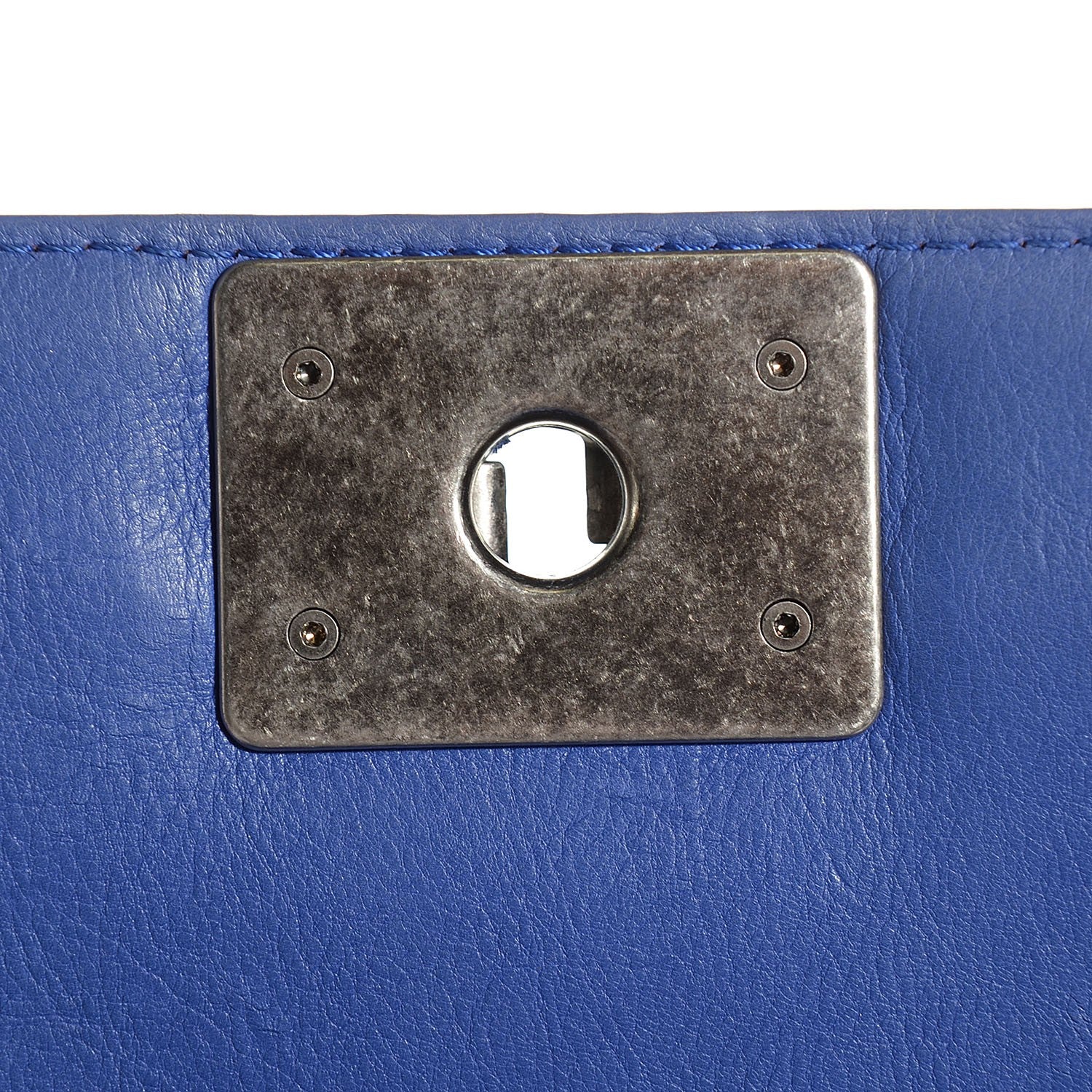 Chanel Calfskin Quilted Large Boy Flap Dark Blue 8 of 8