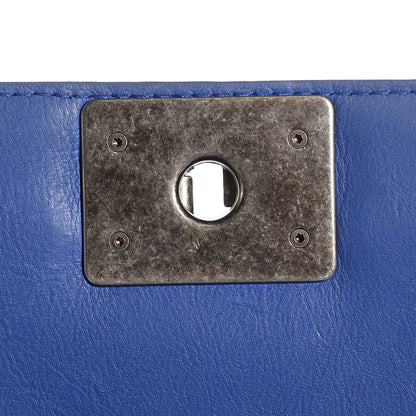 Chanel Calfskin Quilted Large Boy Flap Dark Blue 8 of 8