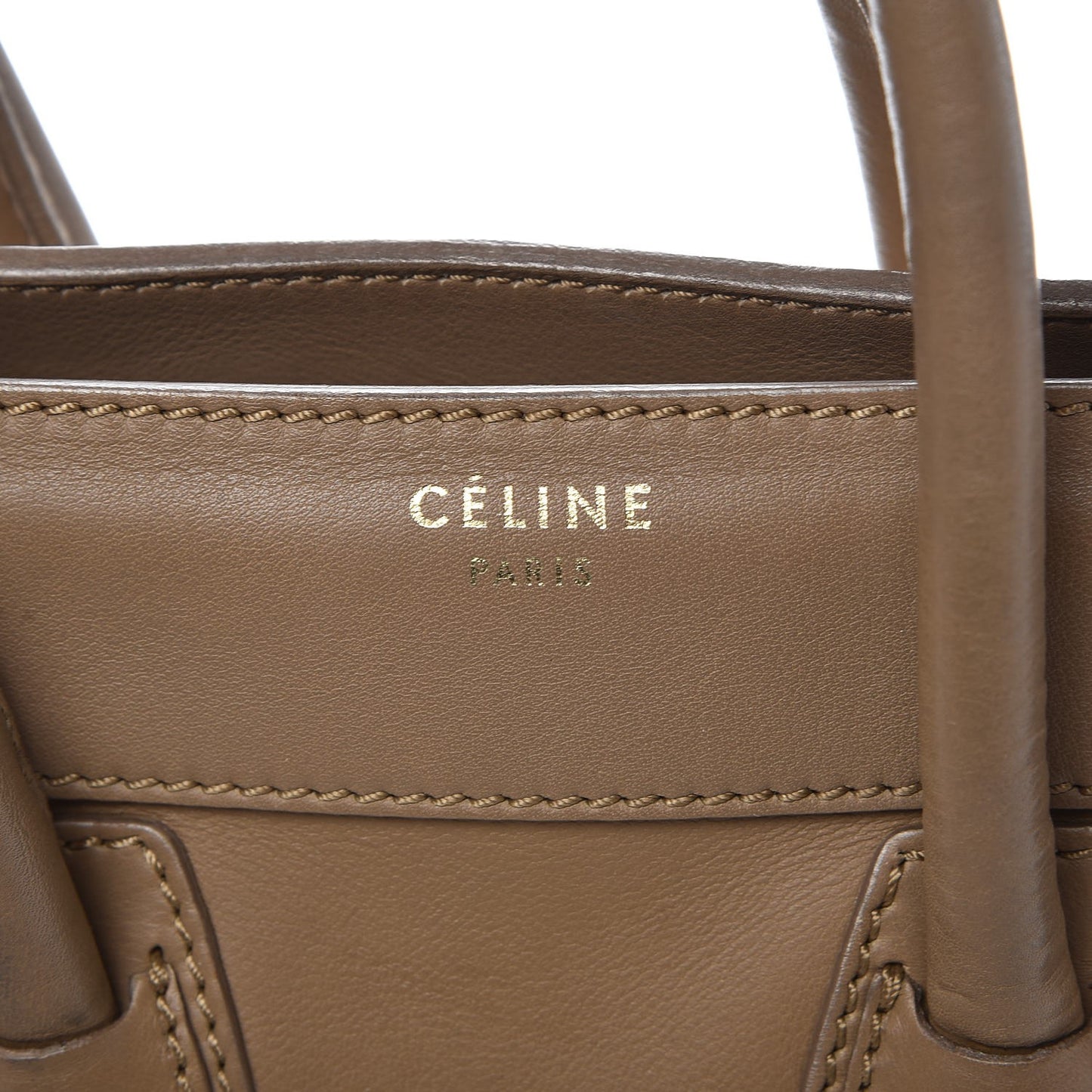 Smooth Calfskin Micro Luggage Camel