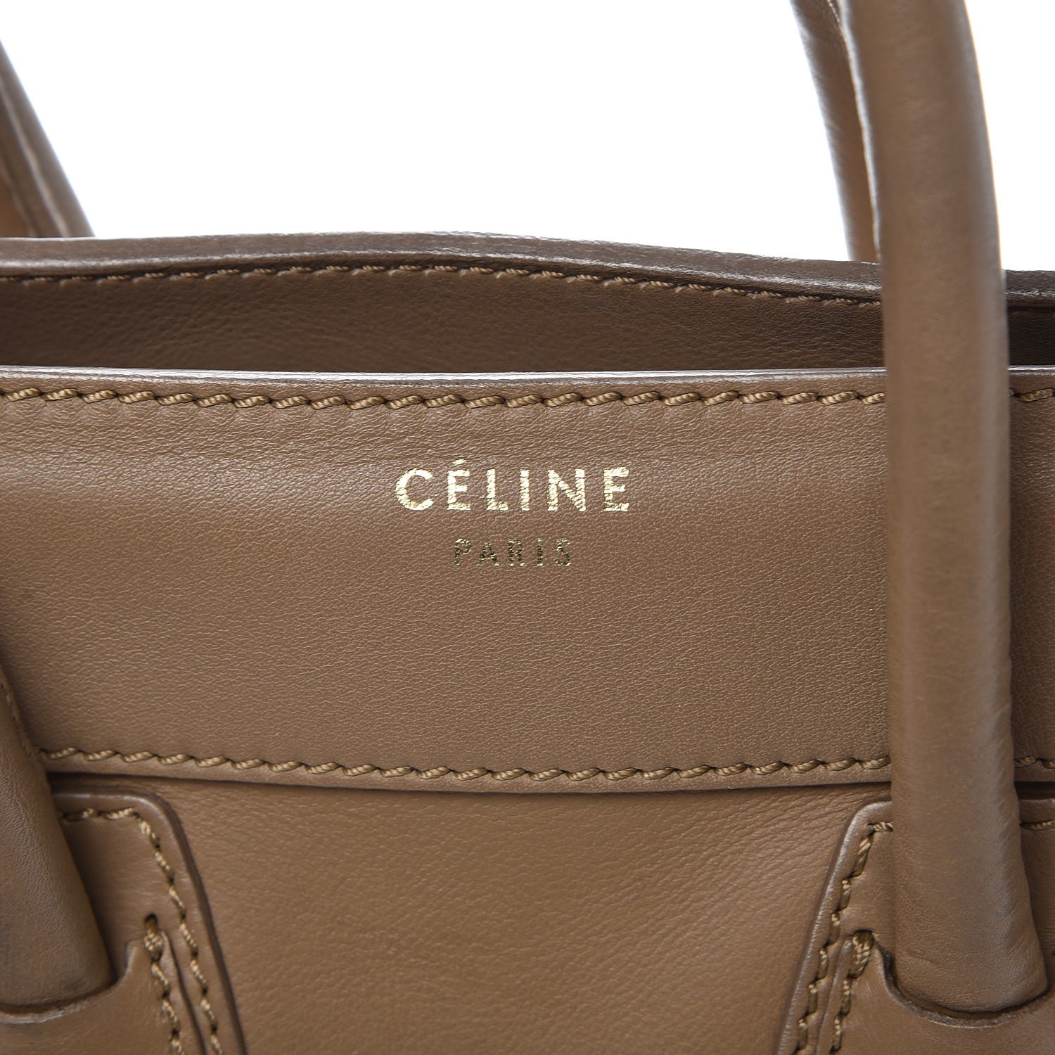 Celine Smooth Calfskin Micro Luggage Camel 6 of 14