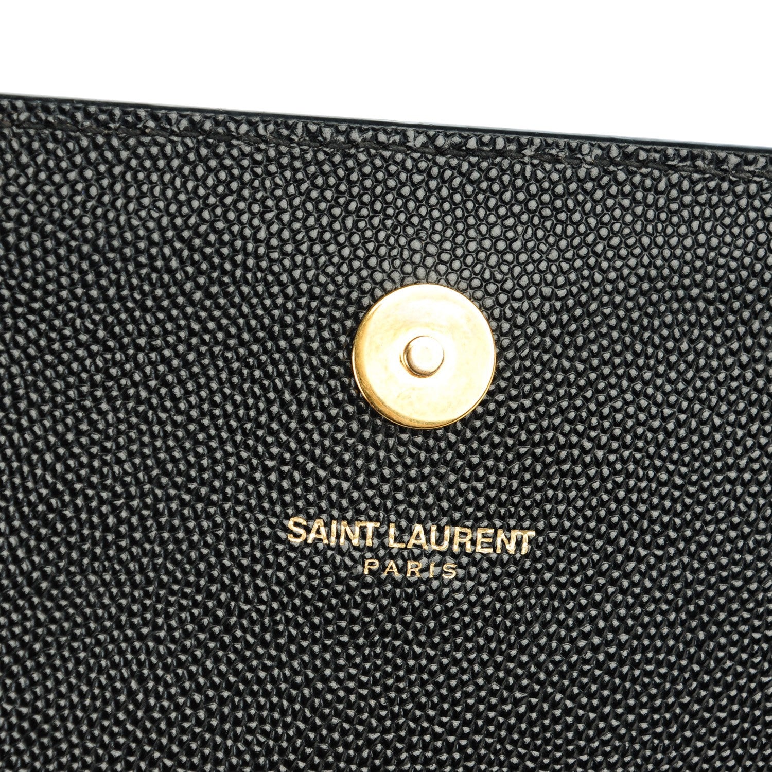 Saint Laurent Grain De Poudre Classic Monogram Clutch Black 5 of 7