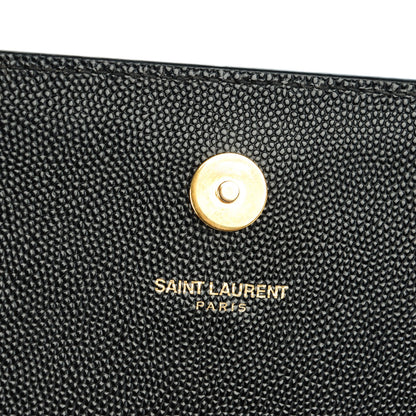 Saint Laurent Grain De Poudre Classic Monogram Clutch Black 5 of 7