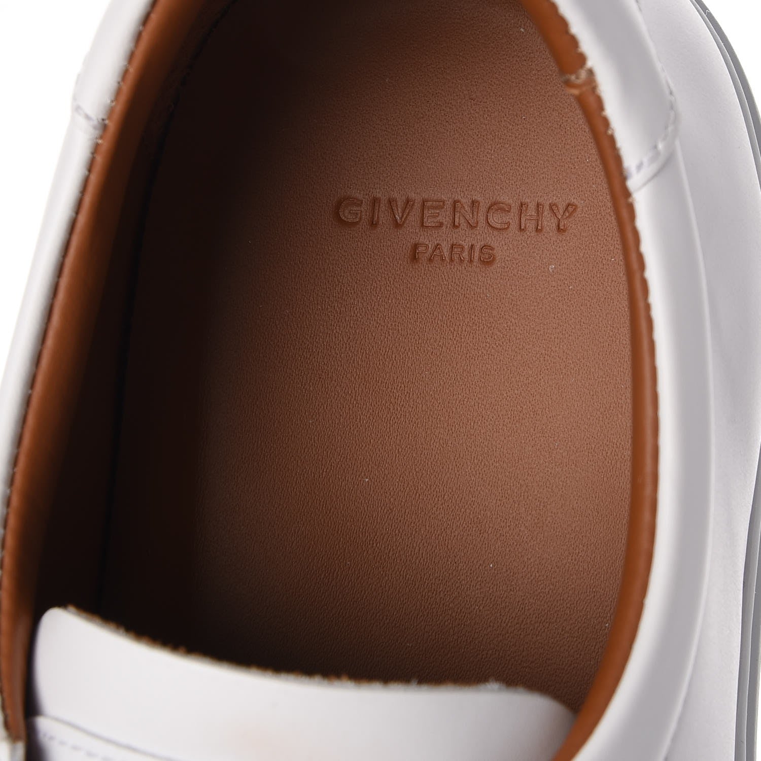 Givenchy Calfskin Band Logo Mens Urban Street Sneakers 41 White Black 10 of 12