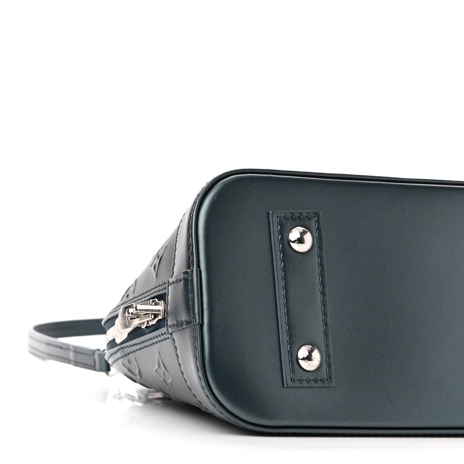 Louis Vuitton Calfskin Alma BB H27 Steel Blue 8 of 9
