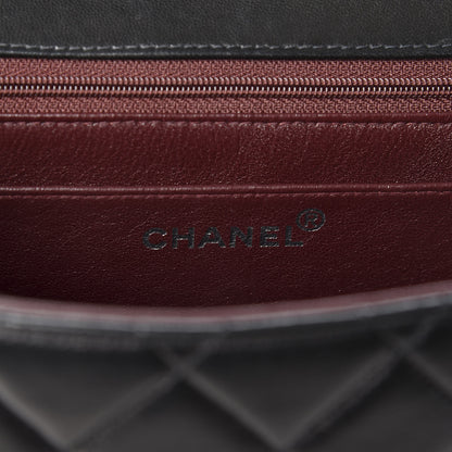 Chanel Lambskin Quilted Jumbo Single Flap Black 7 of 10