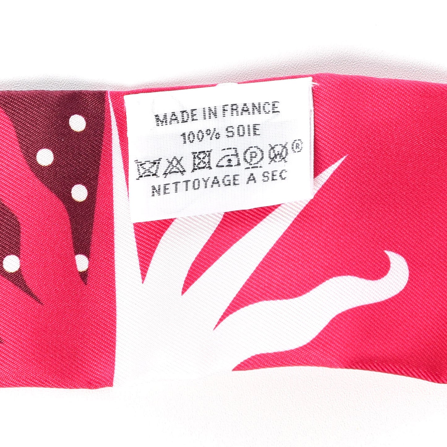 Silk Astrologie a Pois Twilly Fuchsia White Bordeaux
