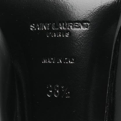 Saint Laurent Vitello Marilyn Nina 95 Knee High Boots 38.5 Black 8 of 11