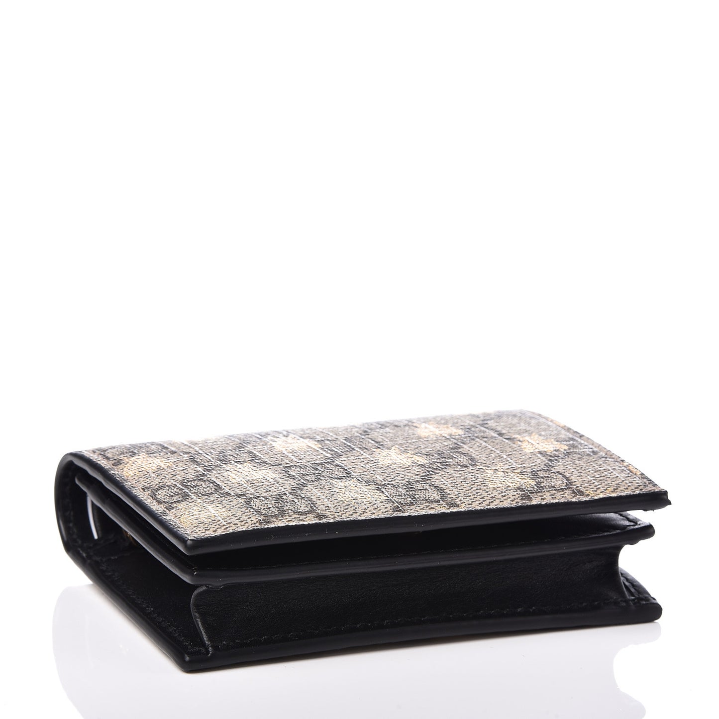 GG Supreme Monogram Bee Print Card Case