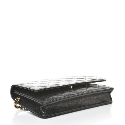 Chanel Caviar Quilted Wallet On Chain WOC Black 4 of 13