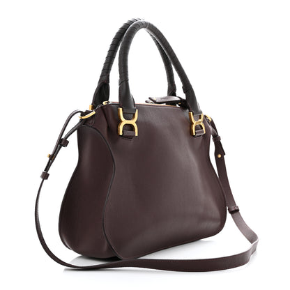 Chloe Calfskin Medium Marcie Satchel Deep Violine 3 of 10