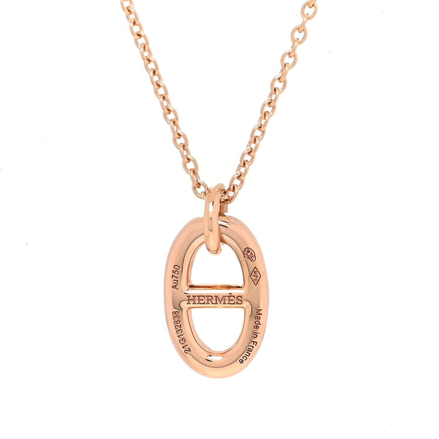 Hermes 18K Rose Gold PM Farandole Pendant Necklace 4 of 5