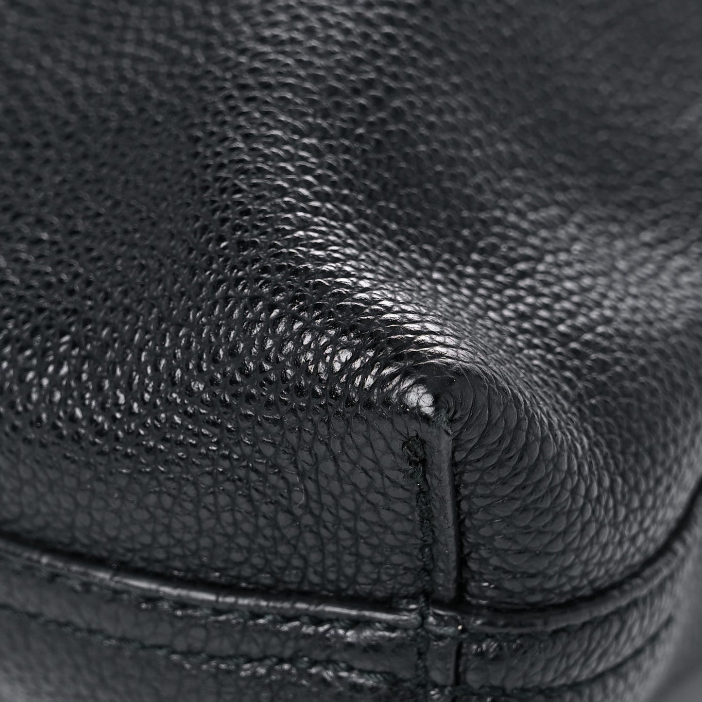 Calfskin Mens Logo Vertical Shopping Tote Black