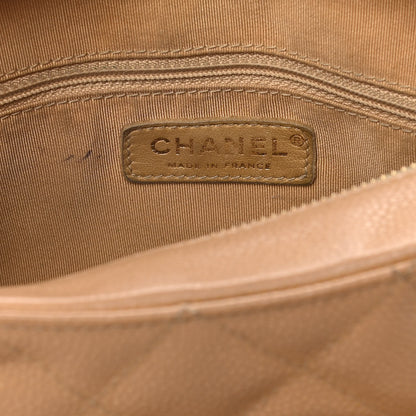 Chanel Caviar Quilted Timeless CC Shoulder Bag Beige 7 of 22