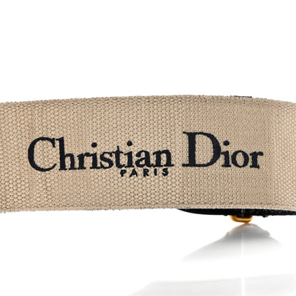 Christian Dior Canvas Embroidered Large Book Belt 85 34 Bleu 7 of 7
