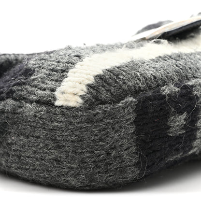Fendi Wool Knit Baguette Grey 8 of 10