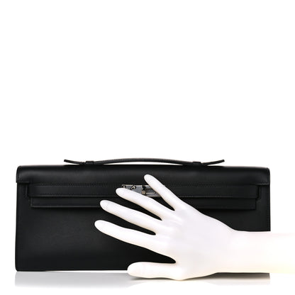 Hermes Swift Kelly Cut Clutch Pochette Black 2 of 11