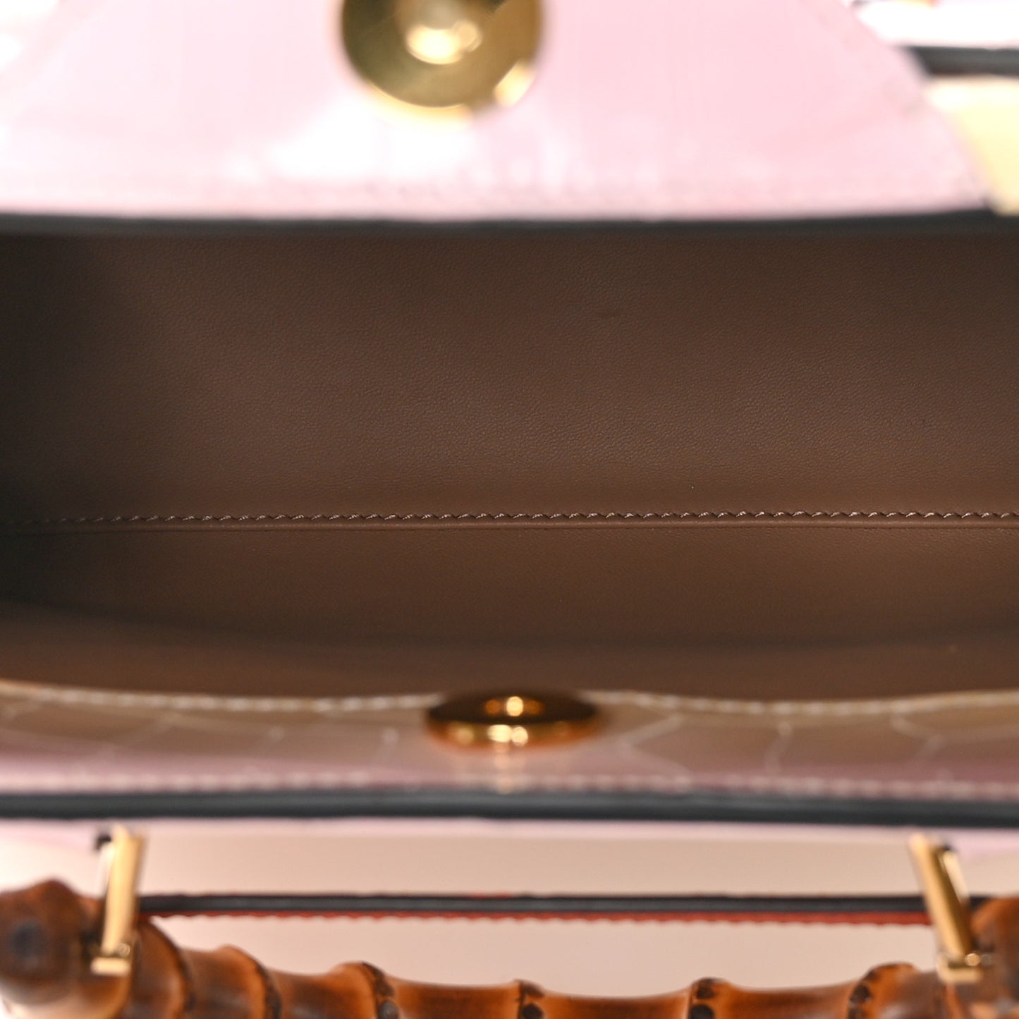 Crocodile Small Diana Tote Pink Multicolor
