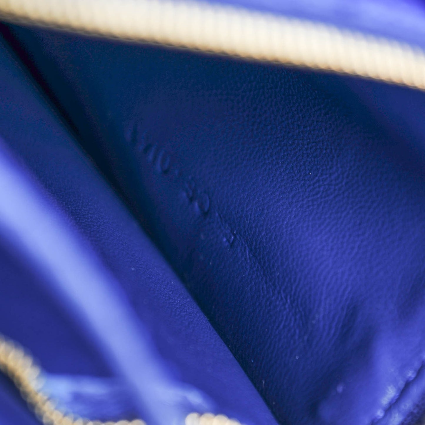 Python Medium Classic Box Flap Bag Indigo