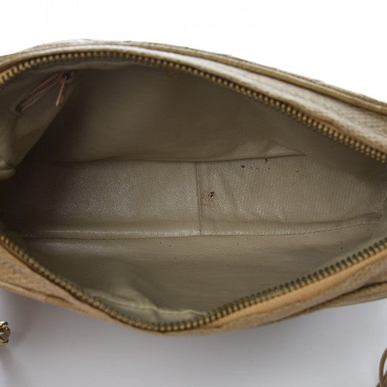 Chanel Lizard Quilted Tassel Camera Case Beige 5 of 14
