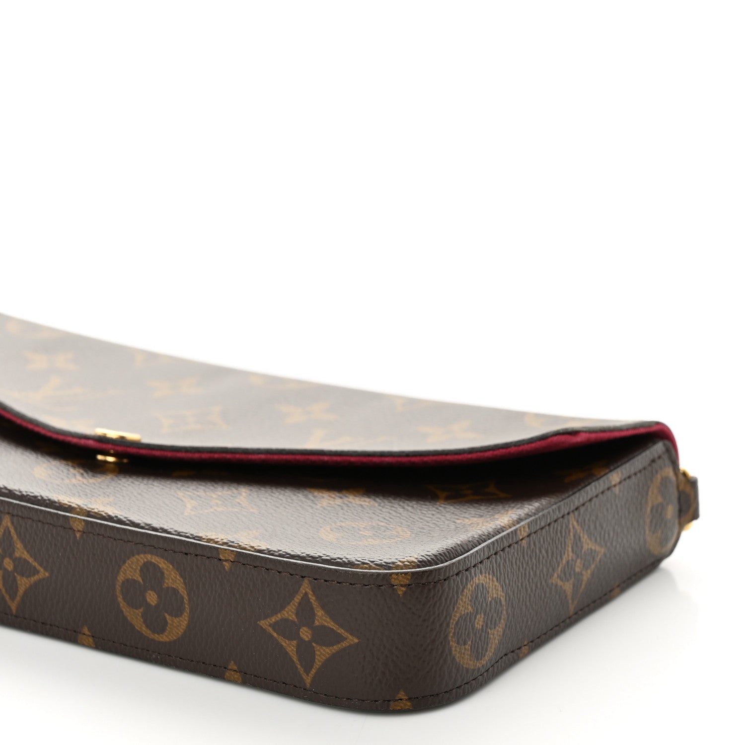 Louis Vuitton Monogram Pochette Felicie Chain Wallet Fuchsia 9 of 9