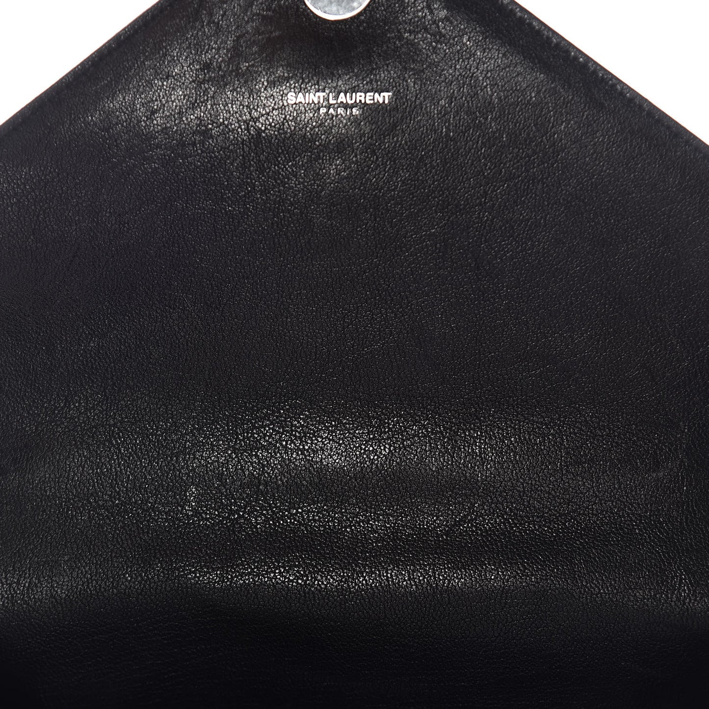 Sheepskin Matelasse Chevron Monogram Medium College Bag Black
