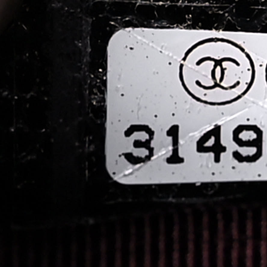 Caviar Quilted Small Cosmetic Case Black