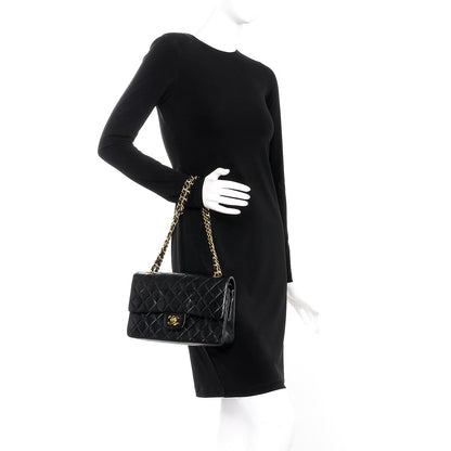 Chanel Lambskin Quilted Medium Double Flap Black 3 of 10