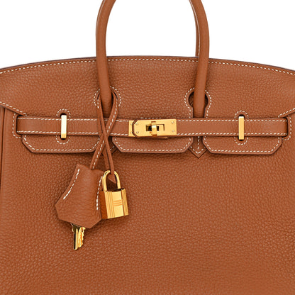 Hermes Togo Birkin 25 Gold 8 of 13