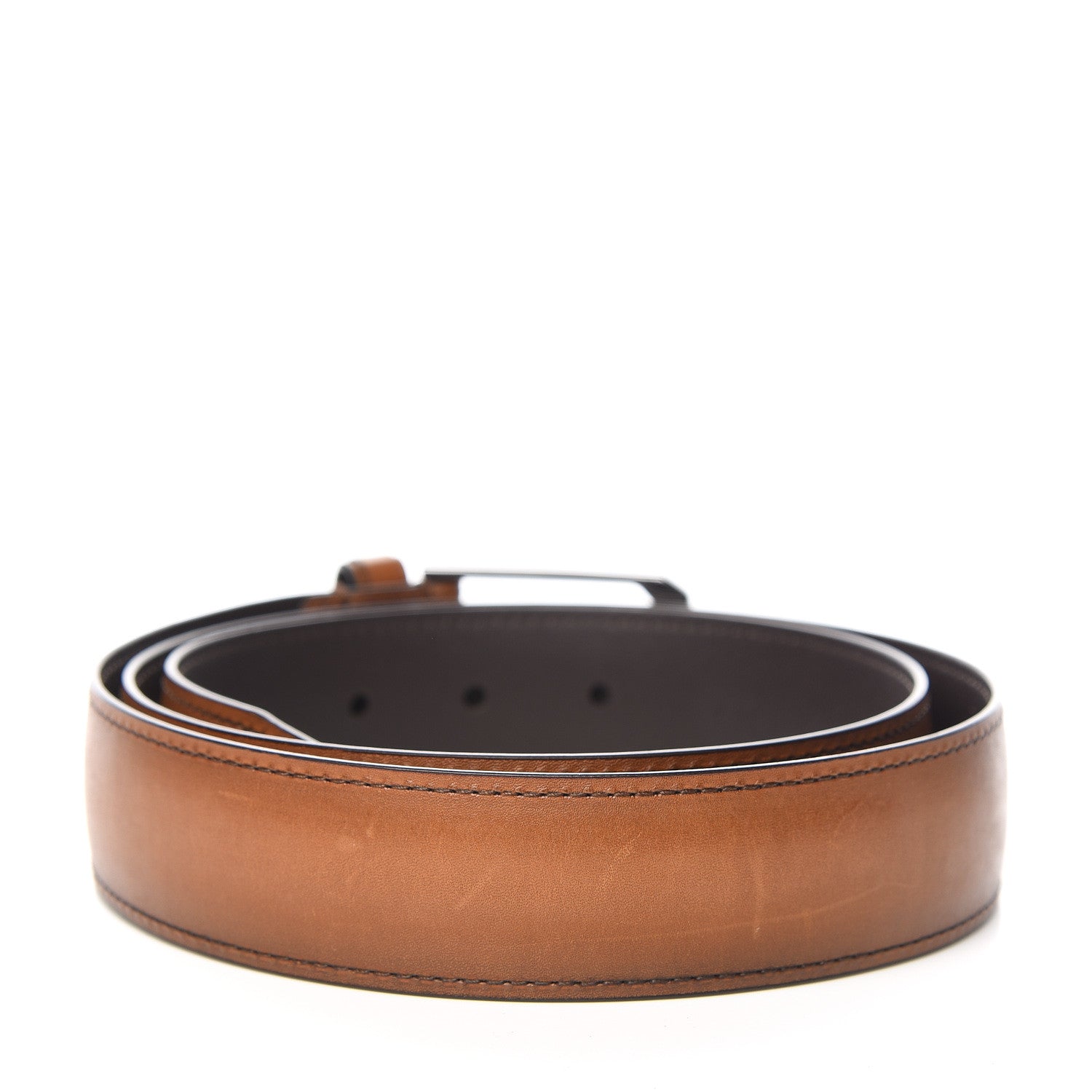 Louis Vuitton Calfskin Legacy Belt 100 40 Cognac 3 of 7