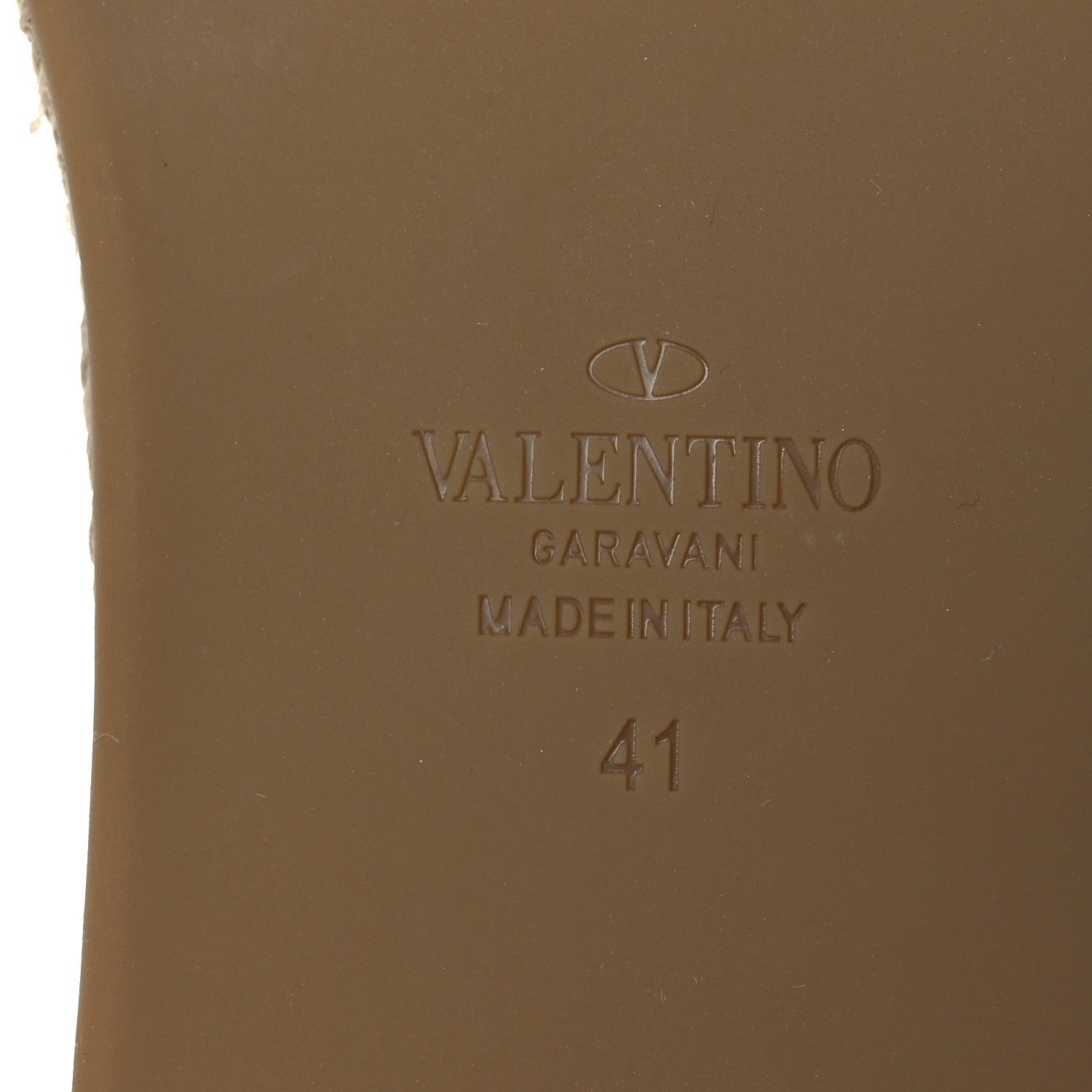 Valentino Garavani Canvas Leopard Print Rockstud Ankle Wrap Espadrille Flatform Sandals 41 Brown 8 of 13