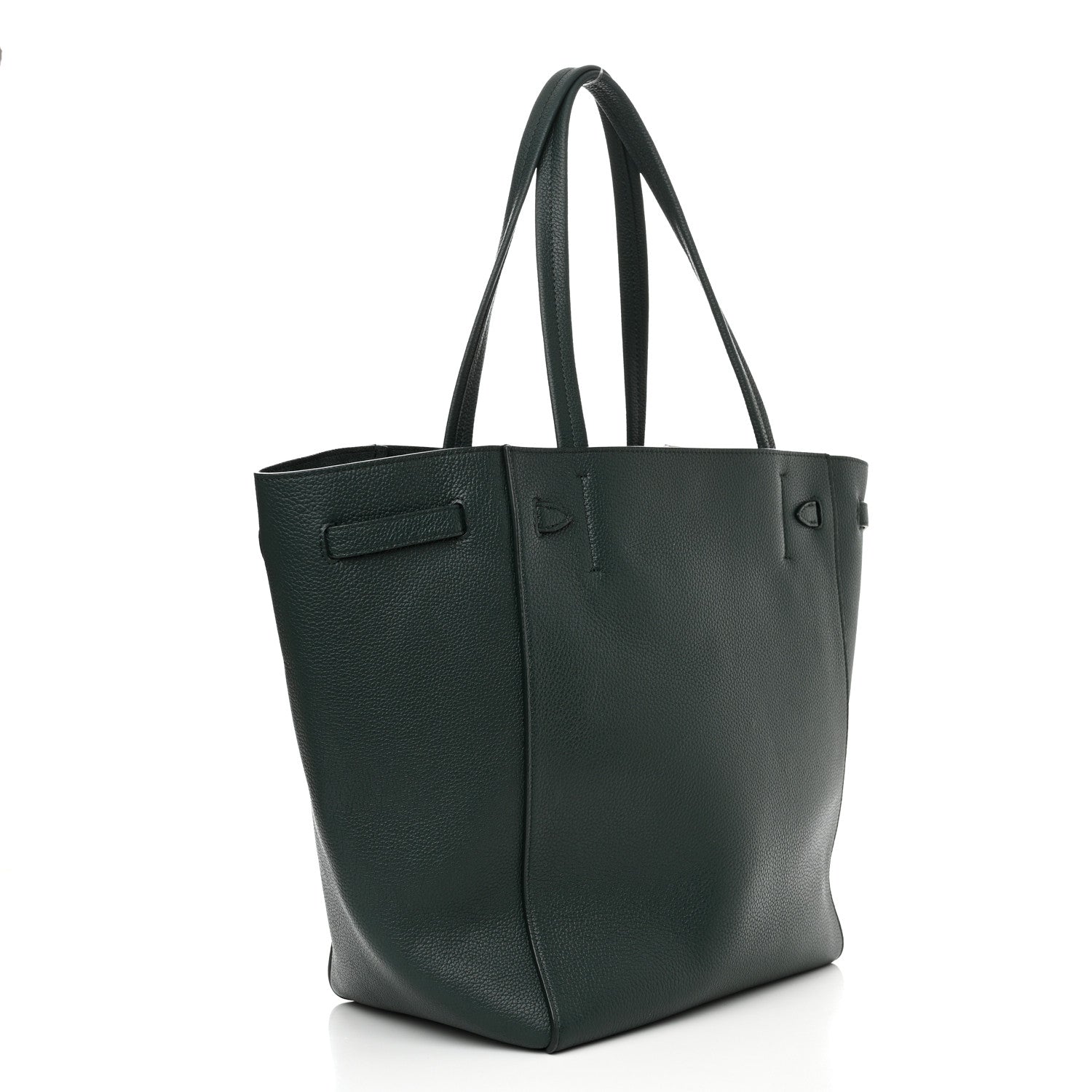 Celine Soft Grained Calfskin Small Belt Cabas Phantom Amazone 3 of 10